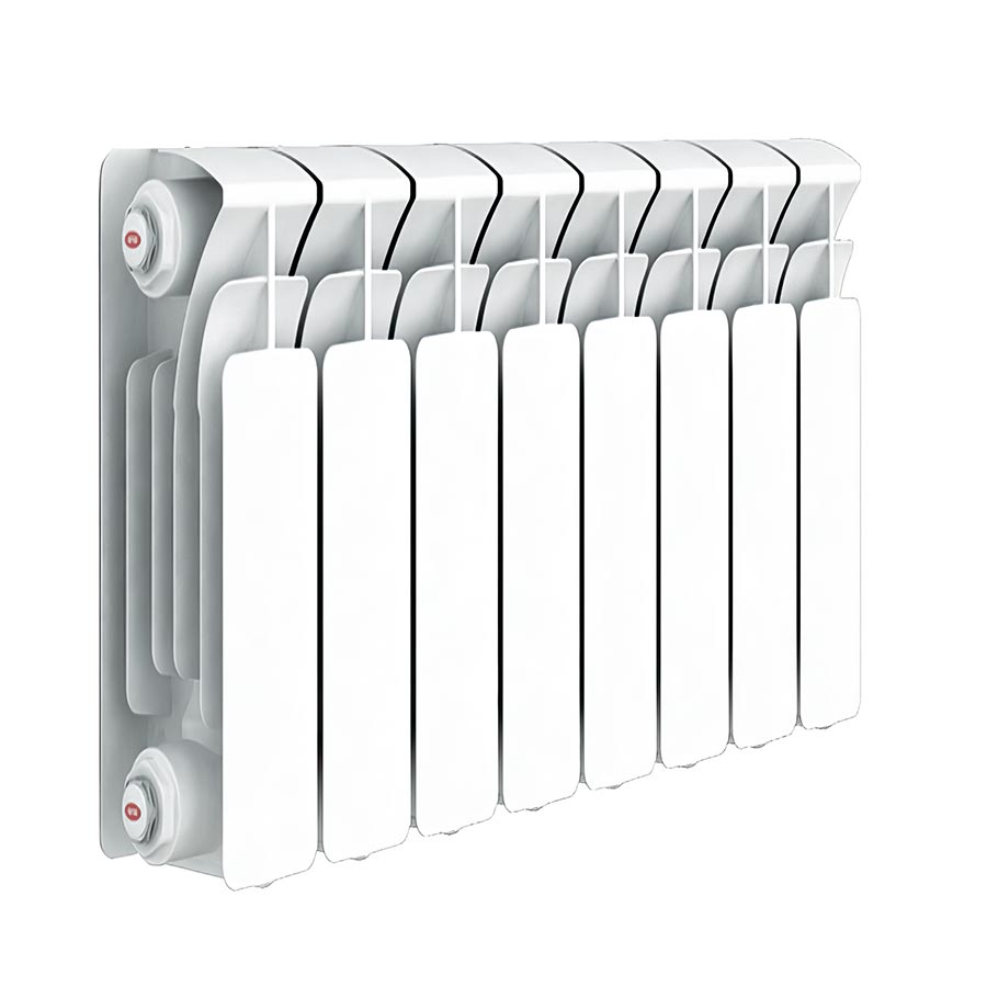 Фото Радиатор биметаллический секционный, настенный, RIFAR Base 350, 12 секций, боковое подключение, артикул RB35012