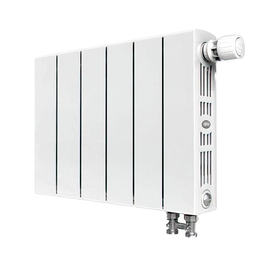 Фото Радиатор биметаллический секционный, настенный, RIFAR SUPReMO 350, 14 секции, нижнее подключение, артикул S350-14 VR